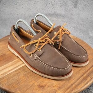 SPERRY GOLD CUP Men's Boat Shoes US 8 Brown Leather Casual 0219493 VGUC *